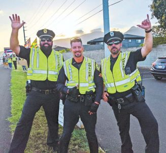 Bearded crime fighters raise money for cancer